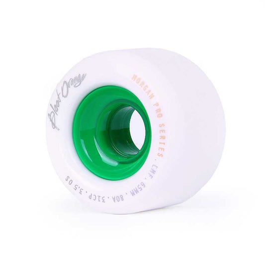 Blood Orange Morgan Pro Model White/Green 65MM 80A Wheels