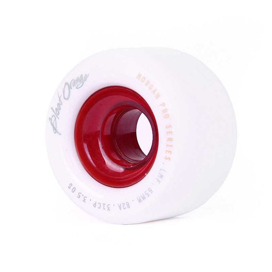 Blood Orange Morgan Pro Model White/Red 65MM 82A Wheels