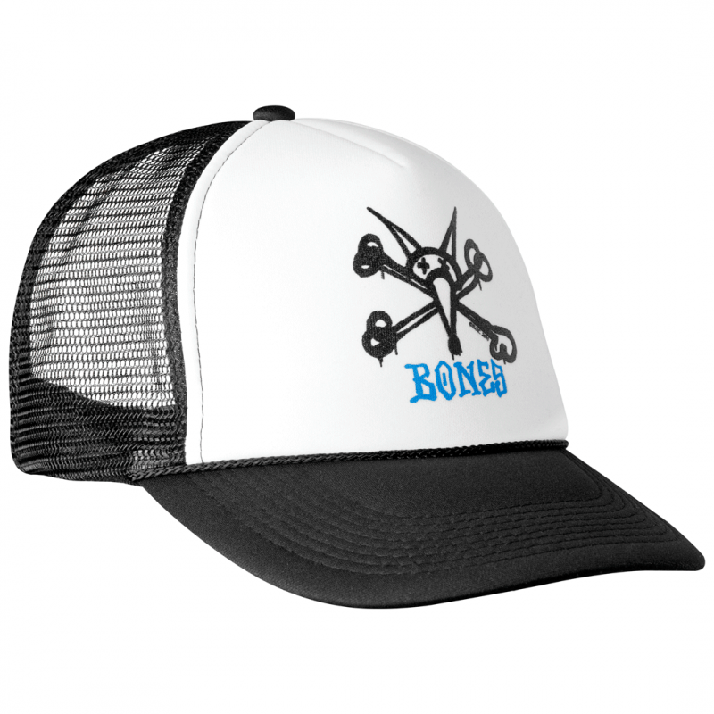 Powell Peralta Vato Rat Bones Trucker Cap - White/Black