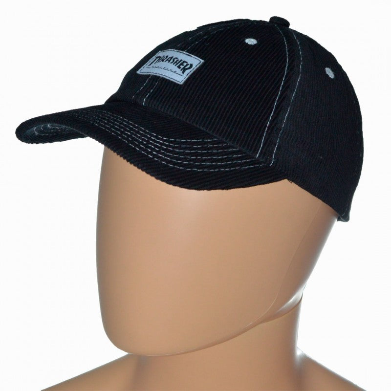 Thrasher Corduroy Old Timer Cap - Black