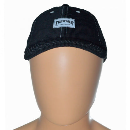 Thrasher Corduroy Old Timer Cap - Black