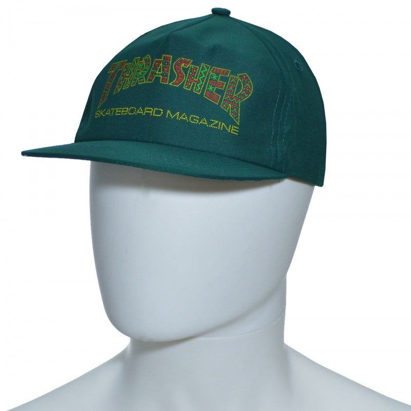 Thrasher Davis Snapback Hat - Green