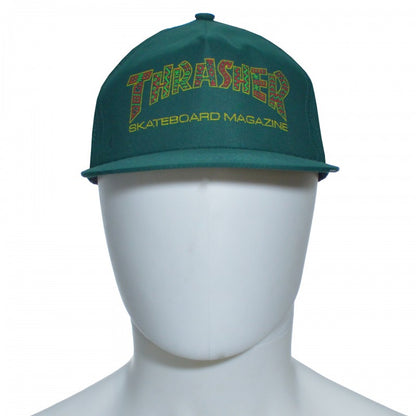 Thrasher Davis Snapback Hat - Green