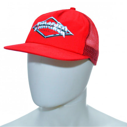 Boné Thrasher Diamond Emblem Trucker - Vermelho