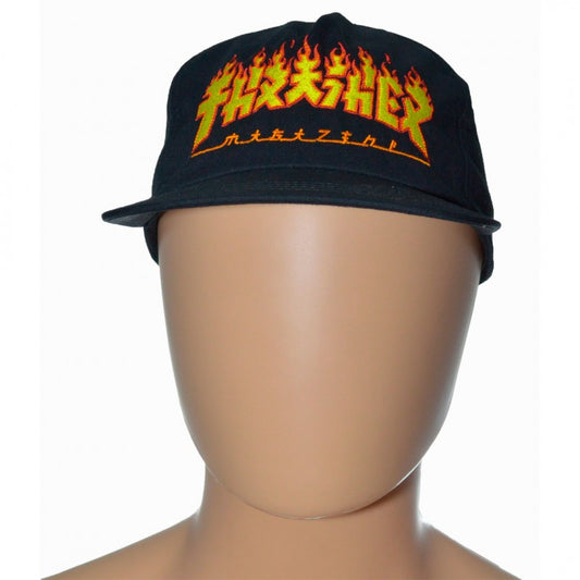 Thrasher Godzilla Flame Cap Black