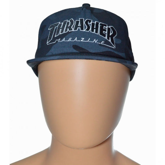 Thrasher Outlined Camo Cap Black/Blue