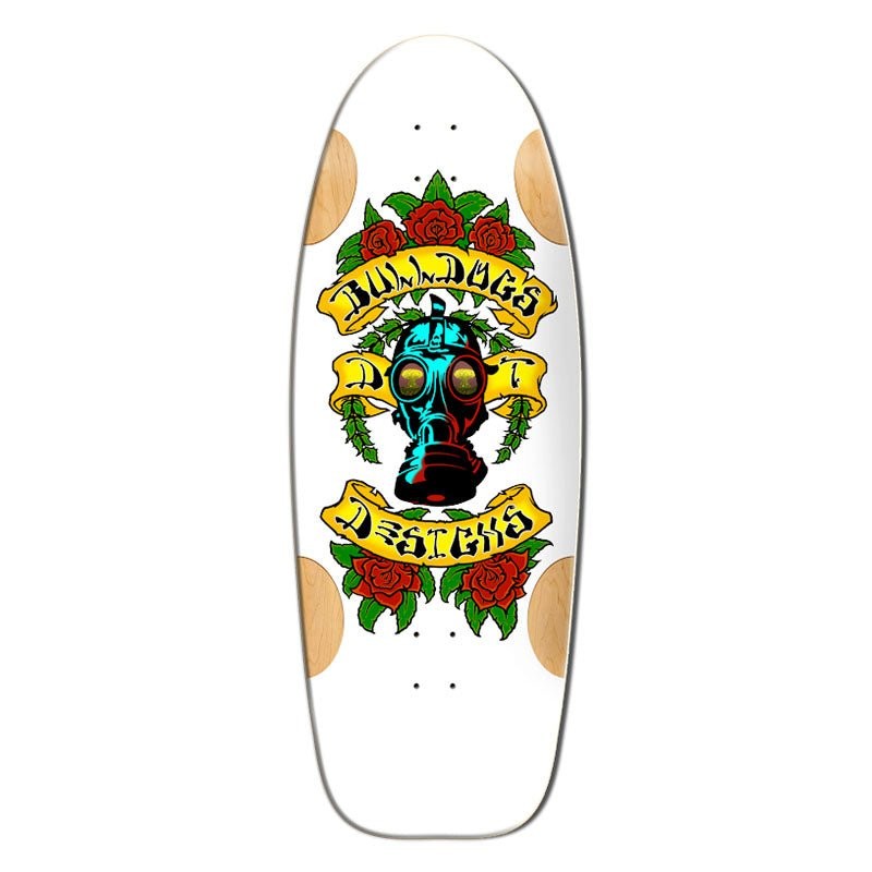 Bulldog Car Paint Formica Limited Edition Old School White Skateboard Deck 11.875"