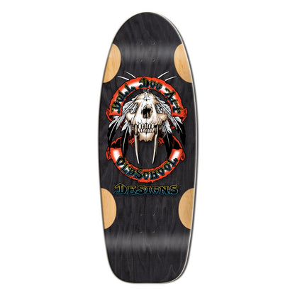 Bulldog Sabertooth Black Limited Edition Old School Skateboard Deck 11.875"