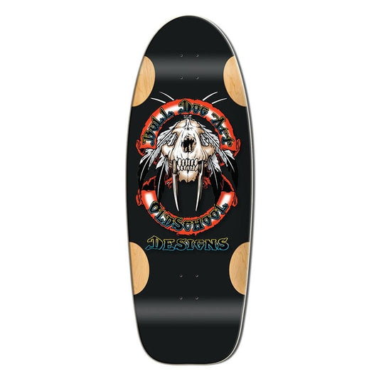 Bulldog Sabertooth Formica Limited Edition Old School Black Skateboard Deck 11.875"