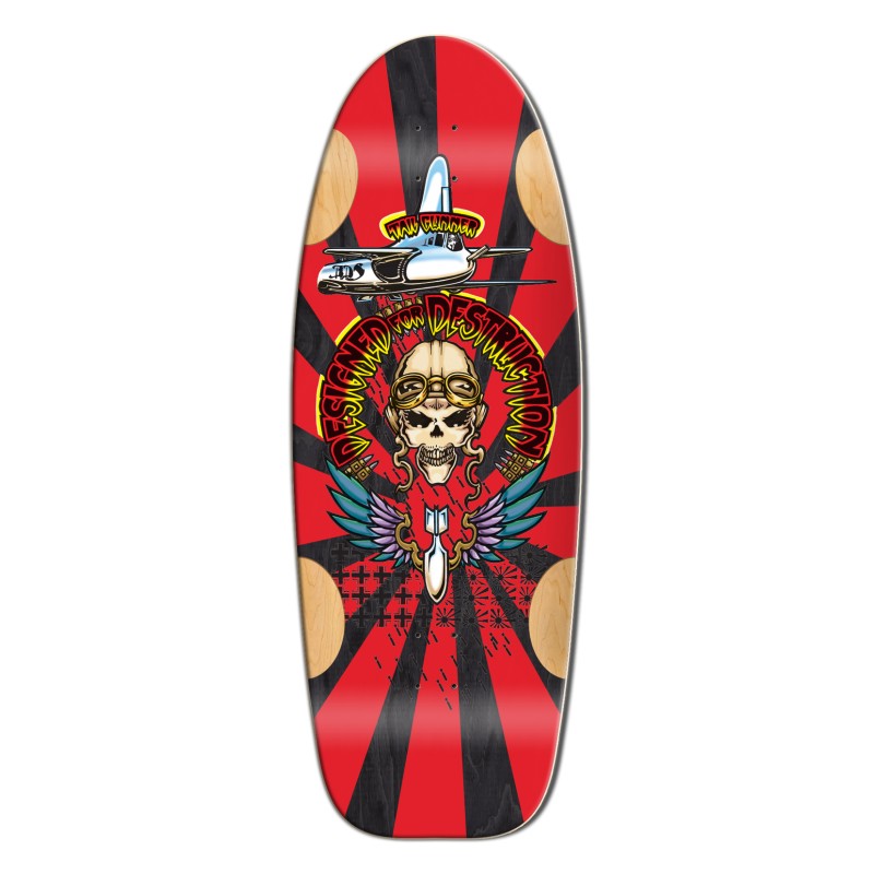 Bulldog Tailgunner Black Limited Edition Old School Skateboard Deck 11.875"