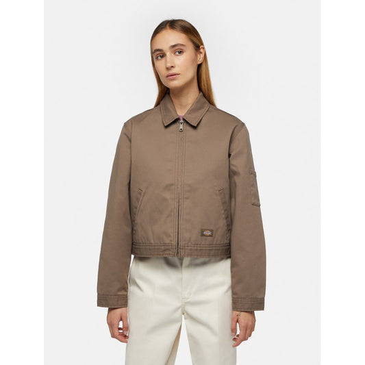 Dickies Lined Eisenhower Crop W Coat - Mushroom