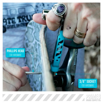 Prime8 Ratchet Sky Blue Skateboard Wrench