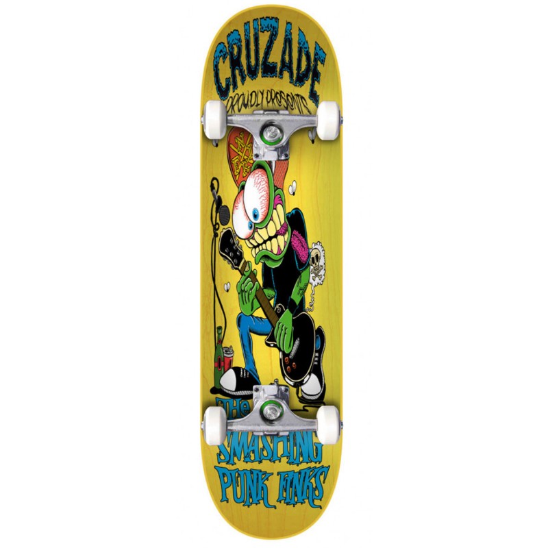 Cruzade Smashing Punk Finks Complete Skateboard 8.0”