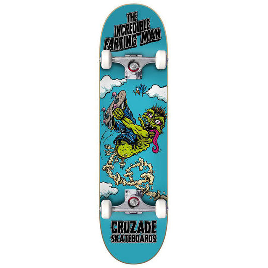 Cruzade The Incredible Farting Man Complete Skateboard 8.125"