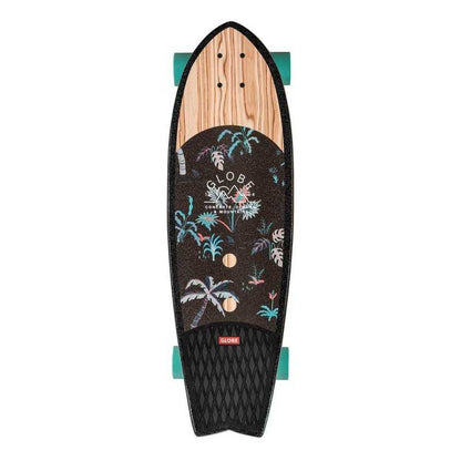 Globe Sun City Olivewood/Neon Jungle Cruiser Skateboard Complete 30"