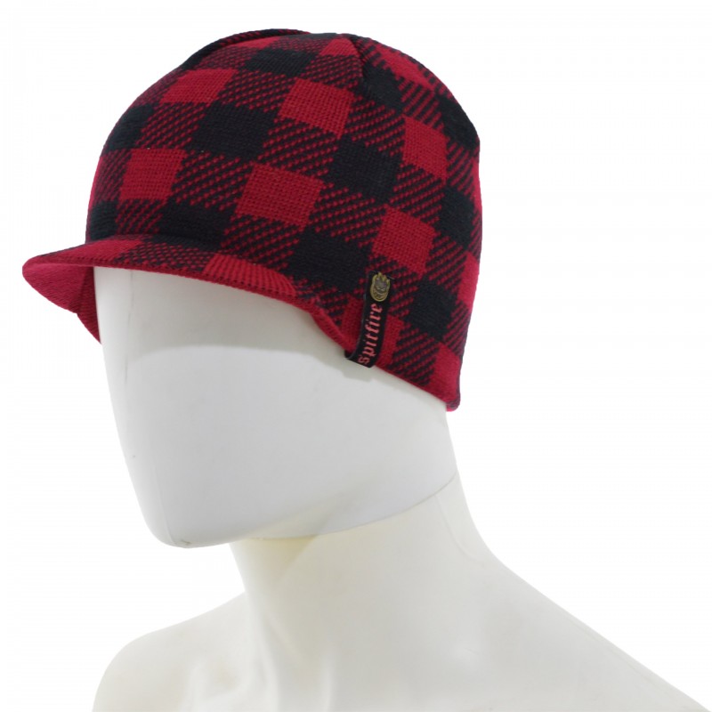 Gorro Spitfire Checkered - Black/Red