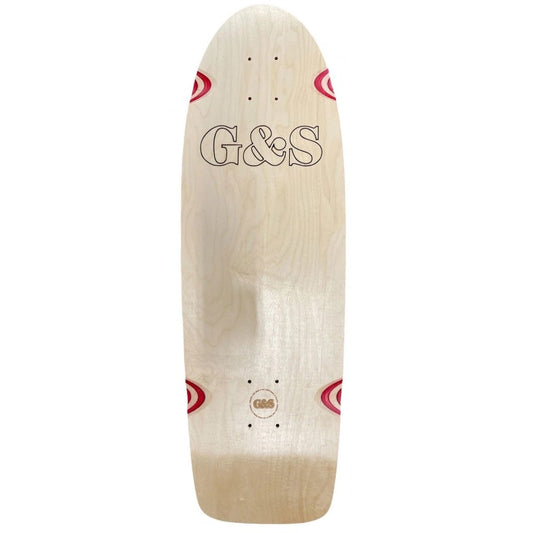 G&S Proline 500 With Diecut Natural/Red Skateboard Deck 10"