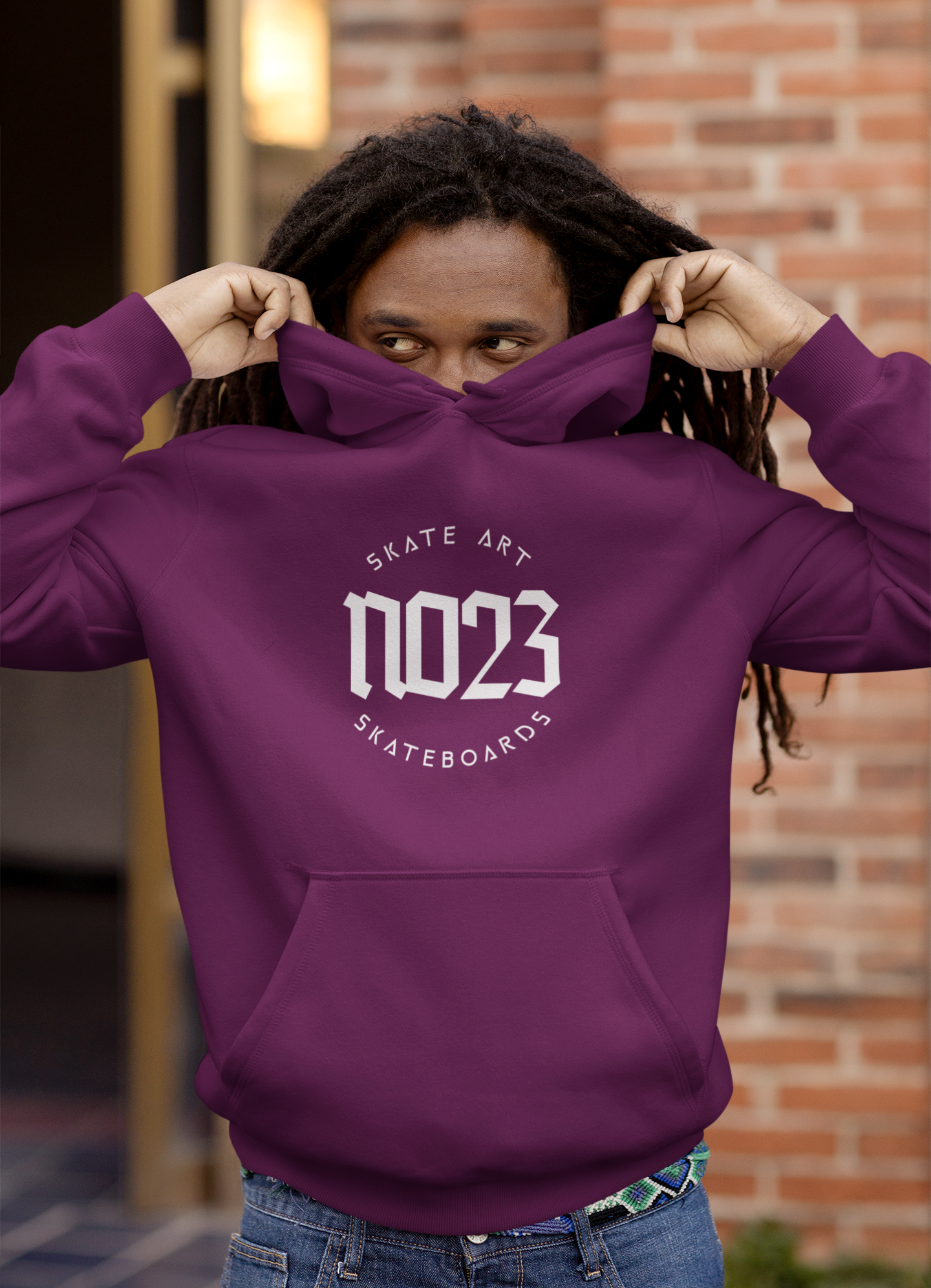 NO23 Logo Hoodie Purple