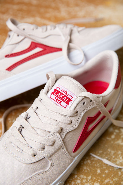 Lakai York Sneakers - White/Red