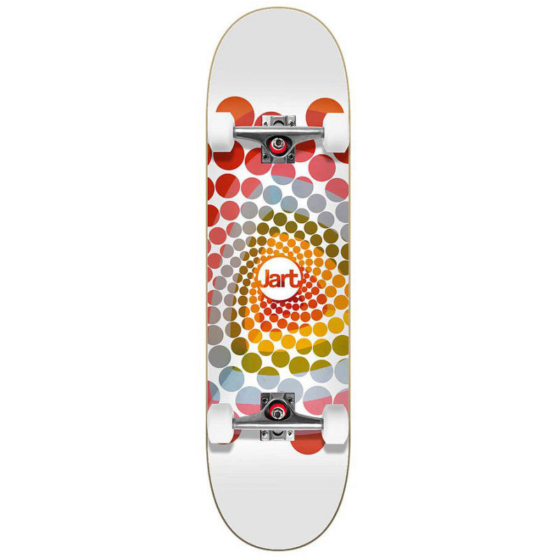 Jart Spiral White Complete Skateboard 8.0"