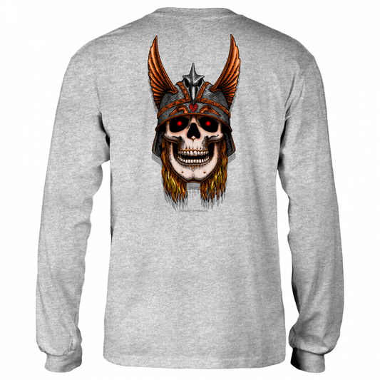 Longsleeve Powell Peralta Andy Anderson Skull - Athletic Heather