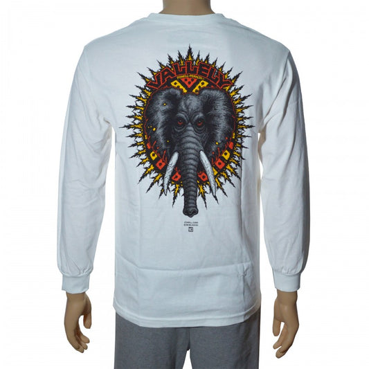 Powell Peralta Mike Vallely Elephant II Longsleeve White