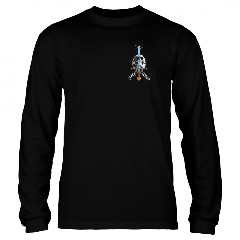 Longsleeve Powell Peralta Skull & Sword - Black