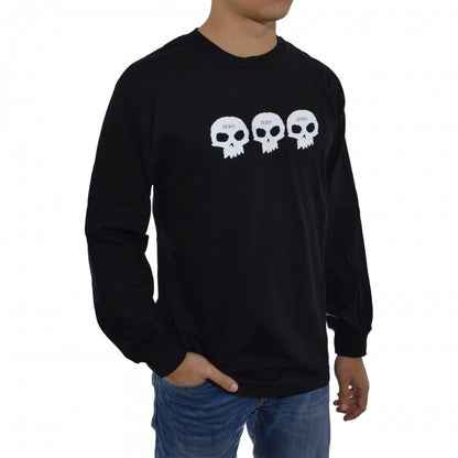 Longsleeve Zero Three Skulls Black