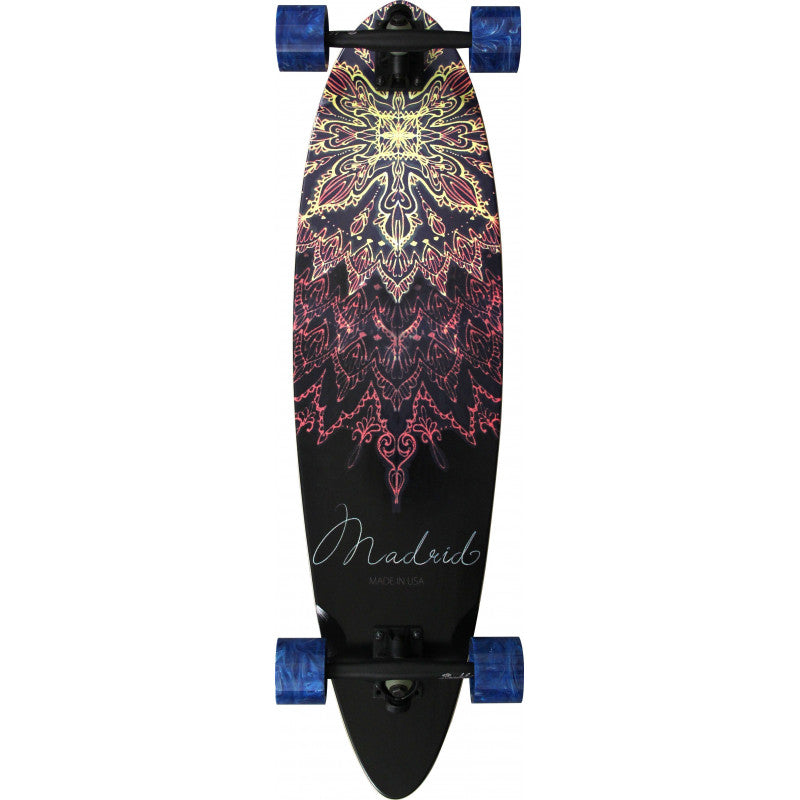 Madrid Blunt Mandala Pin Tail Complete Longboard 36"