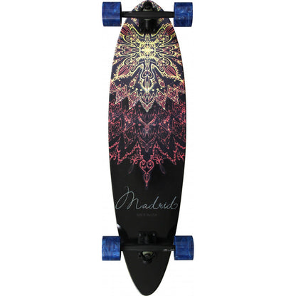 Madrid Blunt Mandala Pin Tail Complete Longboard 36"