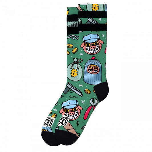 American Socks Alien Heist Havoc Socks - Mid High