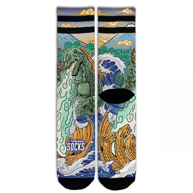 Meias American Socks Alien Kaiju King - Mid High