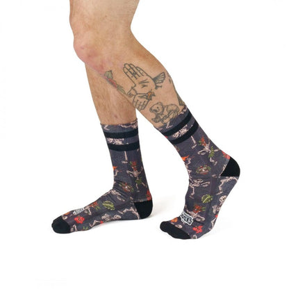 Meias American Socks Dancing Skeletons - Mid High