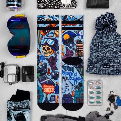 Meias American Socks Snow Ripper - Mid High