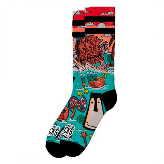 Meias American Socks Tiki Surf - Mid High