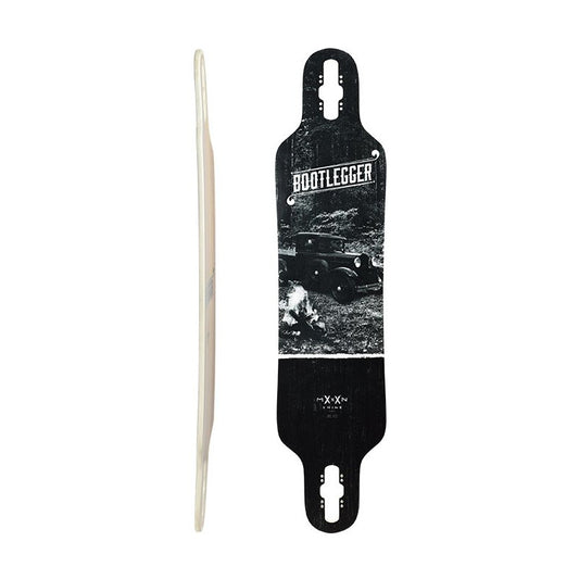 Moonshine Bootlegger Black/White Longboard Deck 39.5"