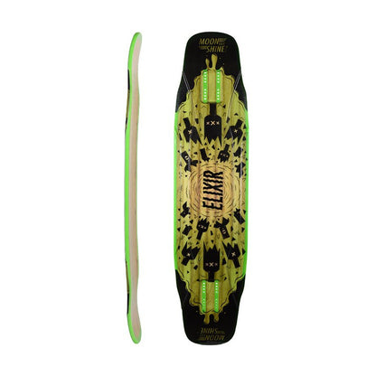 Moonshine Elixir Black/Green Longboard Deck 40.5"