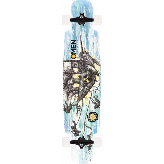 Omen Nuclear Narwahl Drop Through Complete Longboard 41.5"