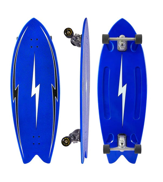 Hamboards Pescadito North Shore Blue Complete Surfskate 43"