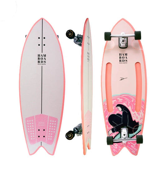 Hamboards Pescadito Tunnel Complete Surfskate 43"