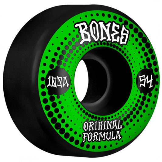 Bones 100s 15 Formula V4 Wide Black Wheels - 54mm