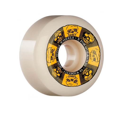 Bones Black &amp; Gold X-Formula™ (XF) V6 Wide-Cut Wheels 54mm 99A