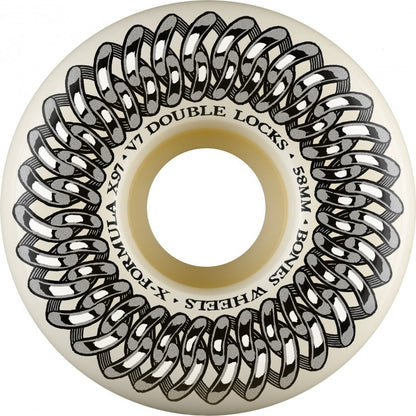 Bones Double Lock X-Formula™ (XF) V7 Double Locks Wheels - 58mm 97A