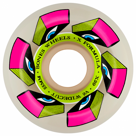 Bones Look Book X-Formula™ (XF) V6 Wide-Cut Wheels - 55mm 99A