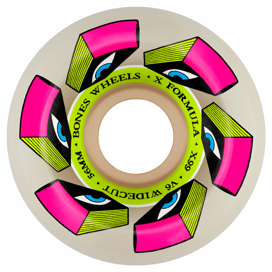 Bones Look Book X-Formula™ (XF) V6 Wide-Cut Wheels - 56mm 99A