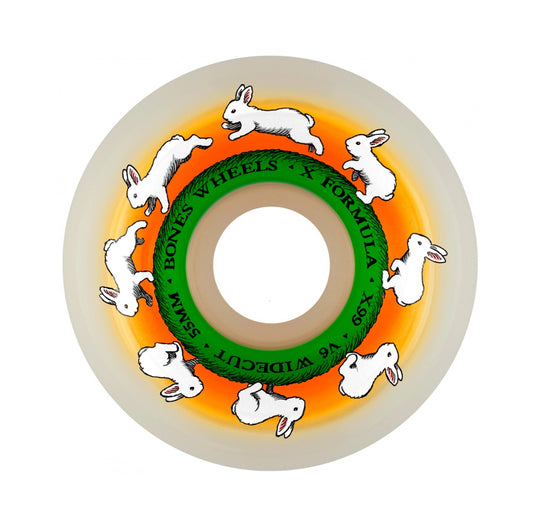 Bones Runny Bunny X-Formula™ (XF) V6 Wide-Cut Wheels - 55mm 99A