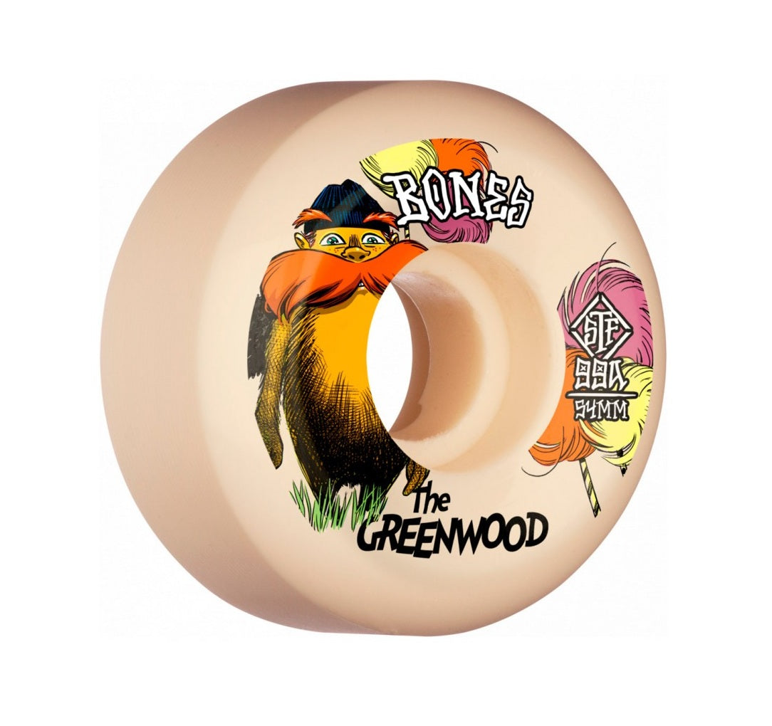 Bones The Greenwood Street Tech Formula™ (STF) V5 Sidecut Wheels 52mm 99A