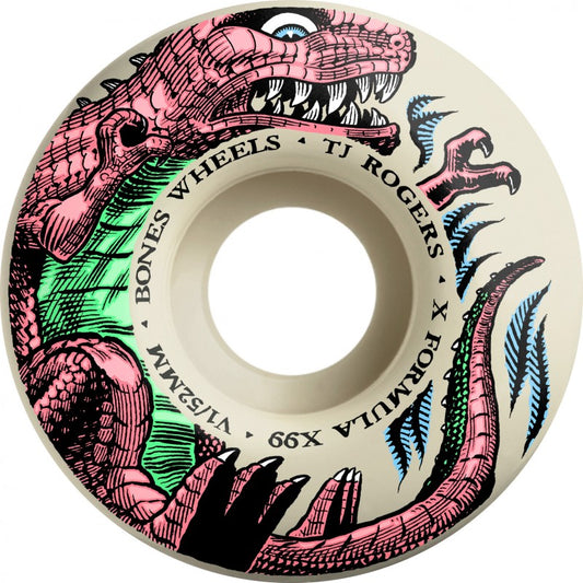 Bones Wheels Tj Rogers Dino-Sortas X-Formula™ (XF) V1 Standard - 52mm 99A