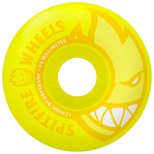 Rodas de Skate Spitfire Bighead Neon Yellow Classics 54mm 99DU