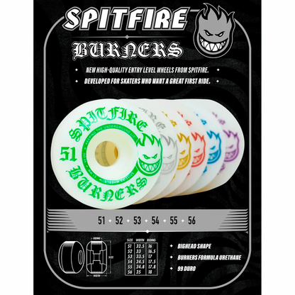 Spitfire Burners Wheels - 56mm 99DU